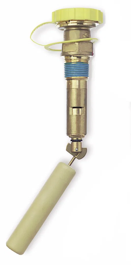 V13414 – MANCHESTER Propane Tank Valve, For Use With Manchester Tank Fill Valve 1-3/4 Inch ACME With Cap And Cap Stra...